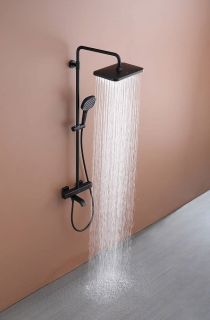 Душевая стойка Raglo R22.26.06 с термостатом чёрный